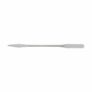Micro Spatula, radius and tapered flat ends, stainless steel mirror finish