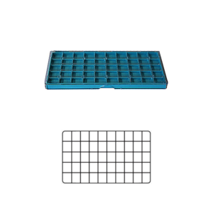 50-compartment Polystyrene Plastic Sorting Boxes