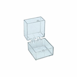 Square, Polystyrene Boxes with Hinges 2,5 x 2,5 x 2,5cm