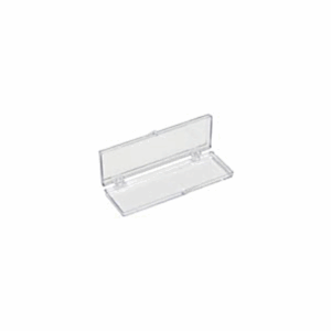 Small, Flat, Polystyrene Boxes with Hinges, 9.5 x 3 x 0.64cm