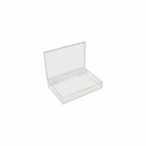 Small, Flat, Polystyrene Boxes with Hinges, 18.7 x 12.4 x 3.8cm