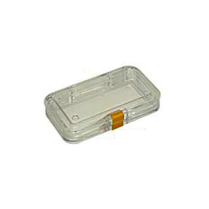 Membrane Box, Hinged, Rectangular, 75 x 124 x 26.7mm H