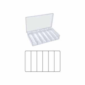 Clear Styrene Boxes with Three Hinges , 4.3 x 15.7 x 4cm