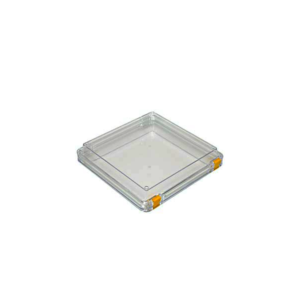 Membrane Box, Hinged, Square, 197 x 197 x 49mm H
