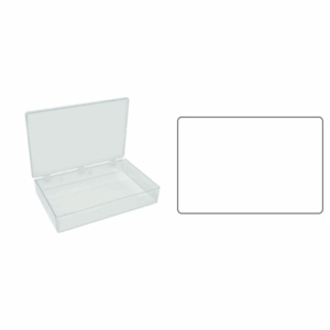 Clear Styrene Boxes with Three Hinges, large, 32.4 x 21.6 x 5.4cm