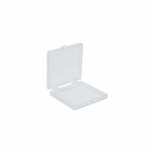 Square, Polystyrene Boxes with Hinges 5,1 x 5,1 x 0,64cm