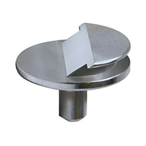 Aluminum, 12.7mm, pin 6mm, total height 9.15mm, 35° , TESCAN