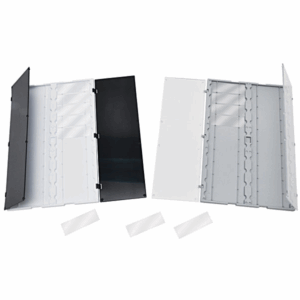 Plastic Slide Holder Tray with Clear or Black Plastic Hinged Covers