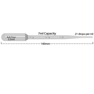 Plastic Pasteur Pipettes, 7ml