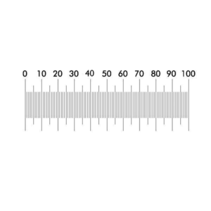 Pro Series Stage Micrometers for Transmitted light - 1mm