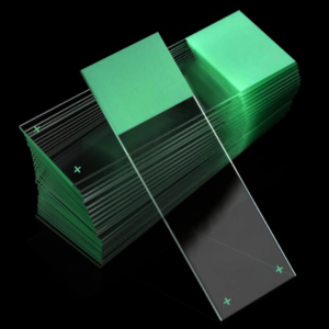 Diamond White Microscope Slides, charged (+), frosted end, ground edges, 90 corners