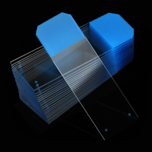 Diamond White Microscope Slides, charged (+), frosted end, beveled edges