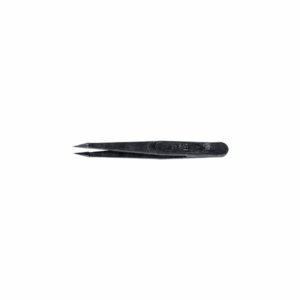 Plastic Tweezer, style sharp, 110mm, Delrin, tips 0.18 x 0.18mm