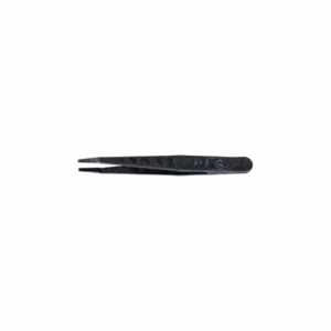 Plastic Tweezer, style flat, 110mm, Delrin, tips 2.87 x 0.15mm