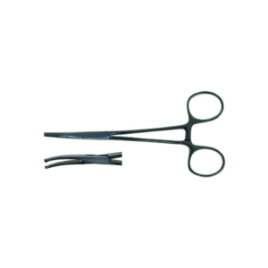 Forceps, Hemostat, Kelly, Straight, 1x2 Teeth, 140mm