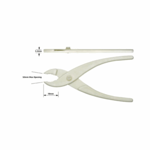 Glass Filled Delrin Pliers, serrated jaws, 13.8cm