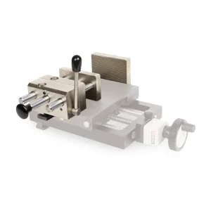 Double vice with fast tightening system for transversal table