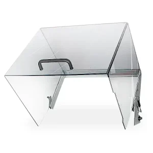 Transparent protective housing