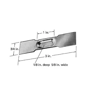Tungsten Boat, 16 x 25,4mm trough