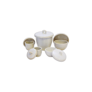 Glazed Porcelain Crucible with