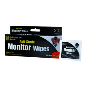 Anti-static monitor wipes
