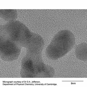 High resolution test specimen gold particles on carbon film